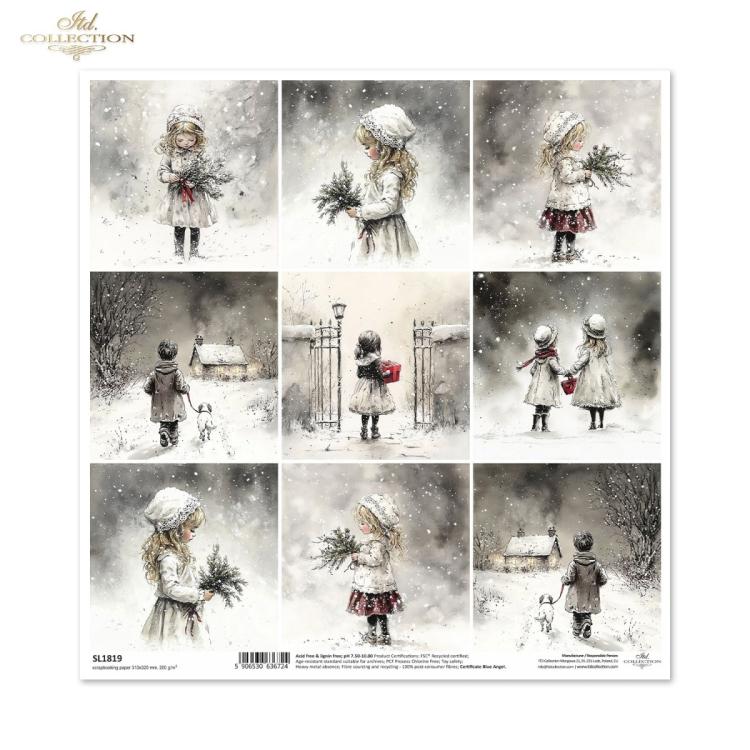 SL1819 ITD Collection Winters Tale 12x12 Paper Sheet