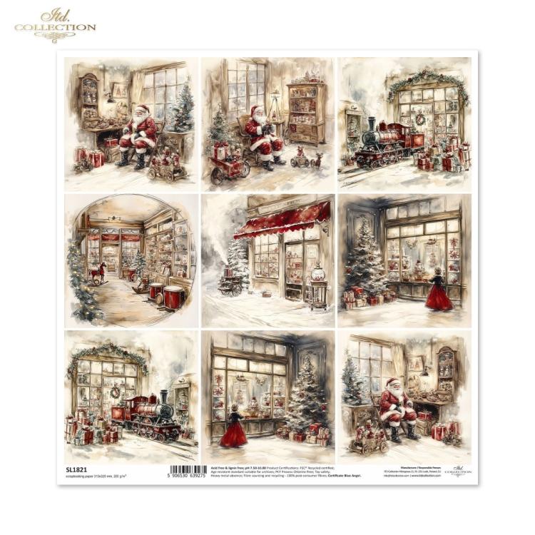 SL1821 ITD Collection Winters Tale 12x12 Paper Sheet