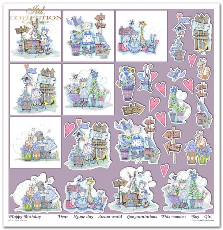 SLS074 ITD Collection Spring in Full Color 12x12 Paper Pad