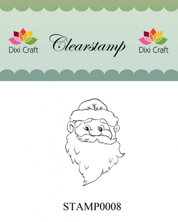 Dixi Craft Clear Stamp Santa #0008