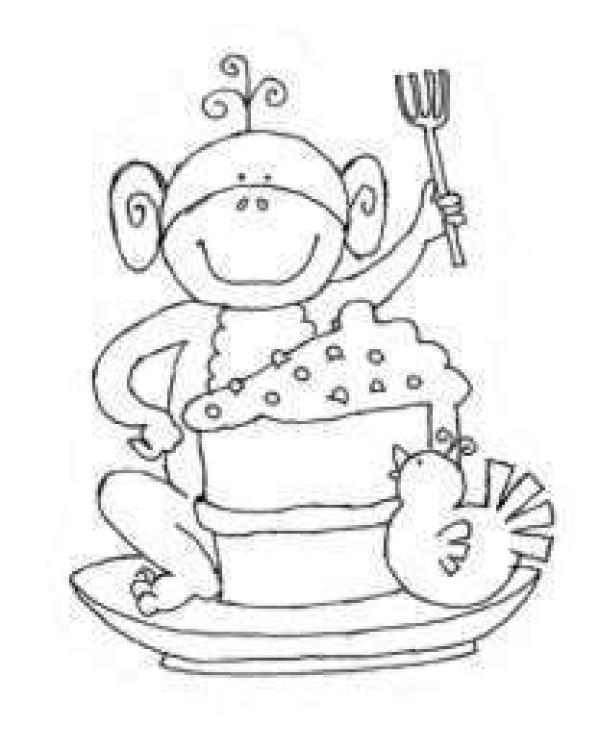 Studio Light Clear Stamps Monkey Affe #26