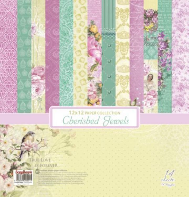 ScrapBerry´s 12x12 Paper Pad Cherished Jewels