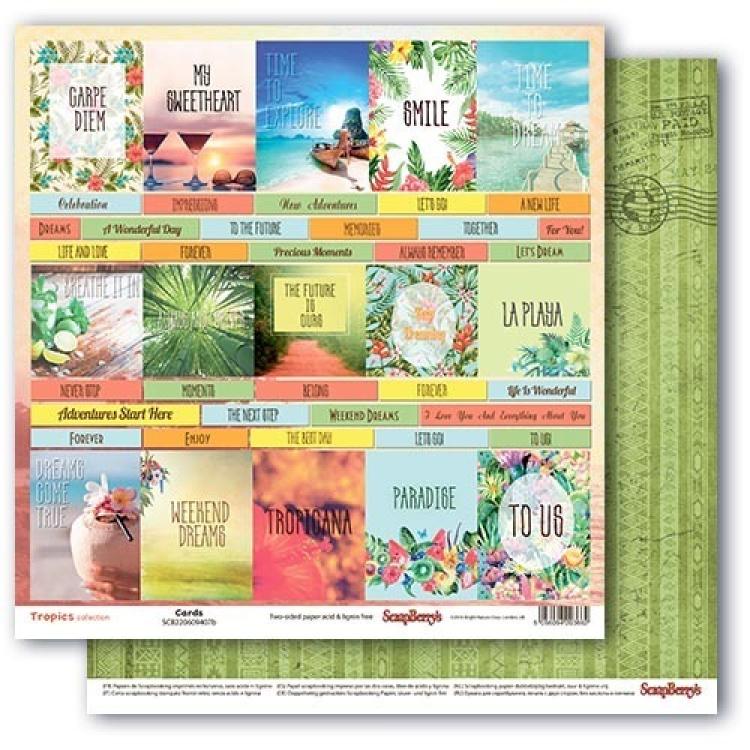 ScrapBerry´s 12x12 Paper Pad Tropics