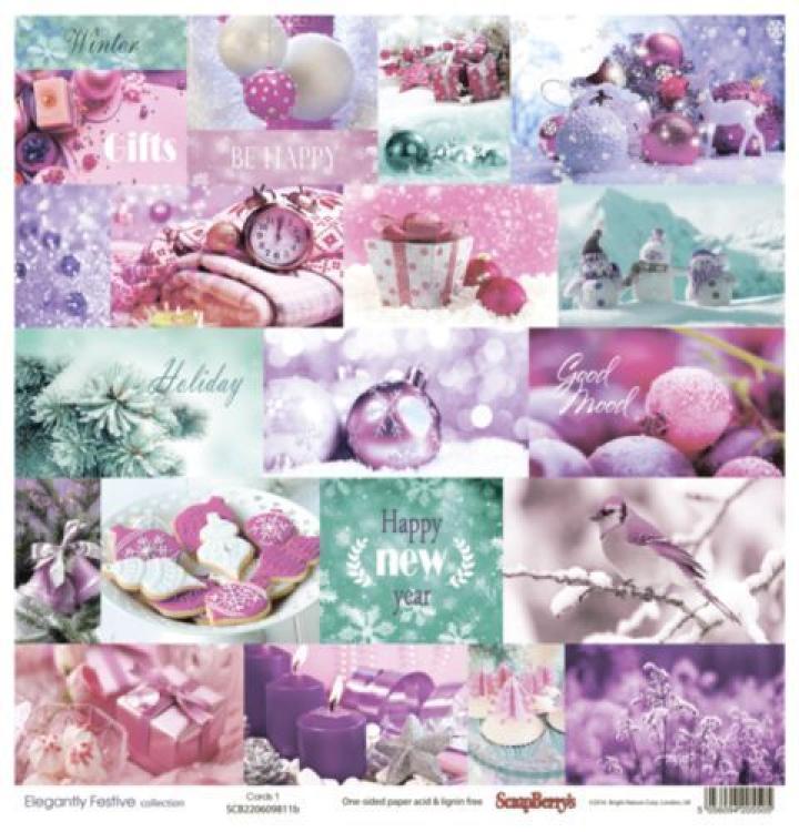 ScrapBerry´s 12x12 Scrapbooking Paper Pad Elegantly Festive