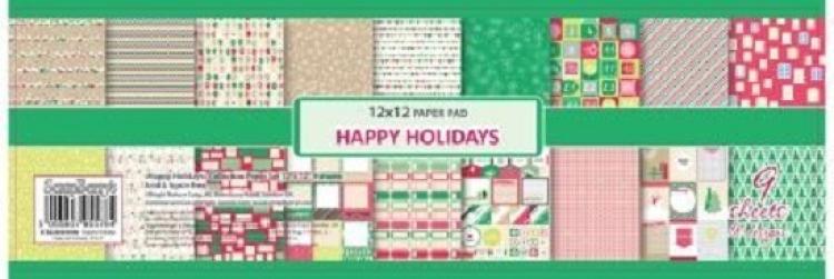 ScrapBerry´s 12x12 Scrapbooking Paper Pad Happy Holidays