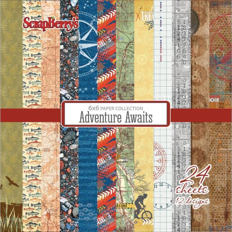 ScrapBerry´s 6x6 Paper Pack Adventure Awaits