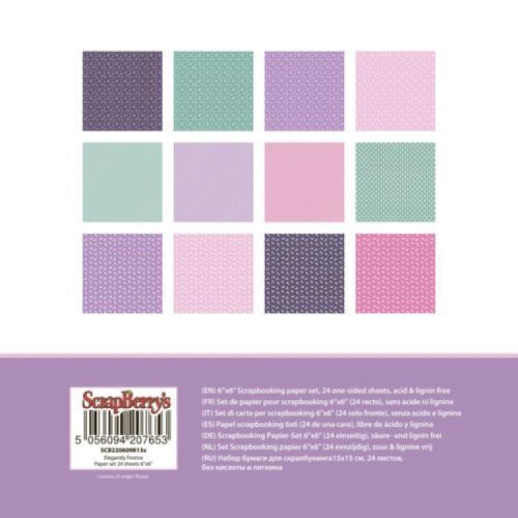ScrapBerry´s 6x6 Paper Pad Elegantly Festive