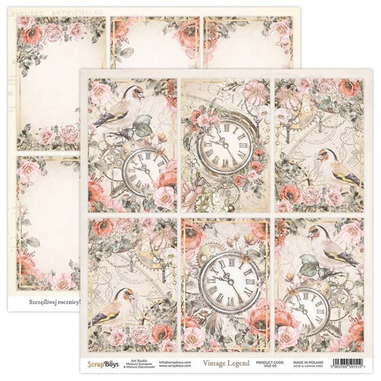 Vintage Legend, scrapboys, 12 double sided 12x12, scrapbooking paper p –  Creative Treasures