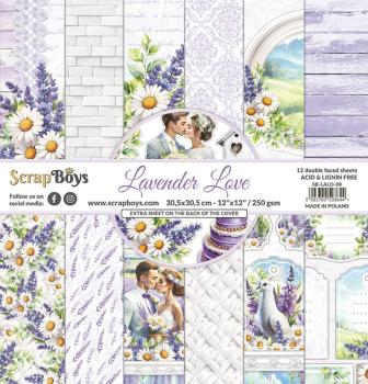 ScrapBoys Lavender Love 12x12 Inch Paper Pack