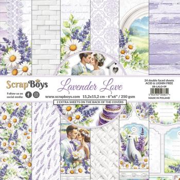ScrapBoys Lavender Love 6x6 Inch Paper Pad