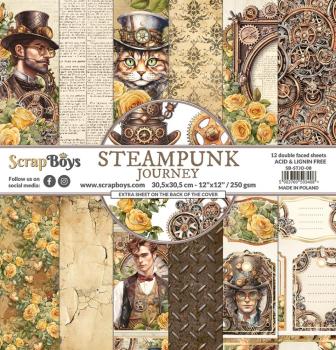 ScrapBoys Steampunk Journey 12x12 Inch Paper Pack