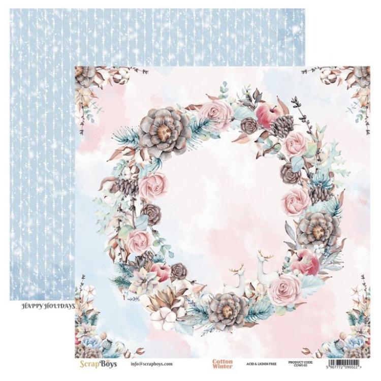 ScrapBoys 12x12 Paper Pack Cotton Winter