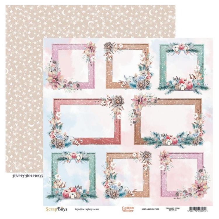 ScrapBoys 12x12 Paper Pack Cotton Winter