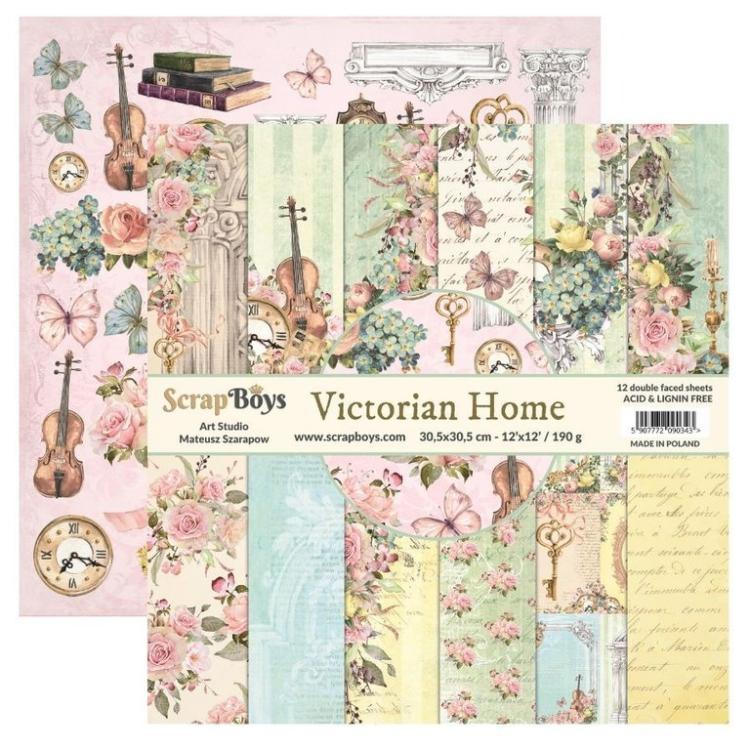 ScrapBoys 12x12 Paper Pack Victorian Home