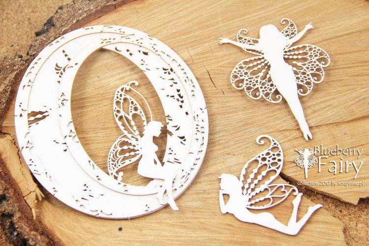Scrapiniec Chipboard Blueberry Fairy XL Portal #4733