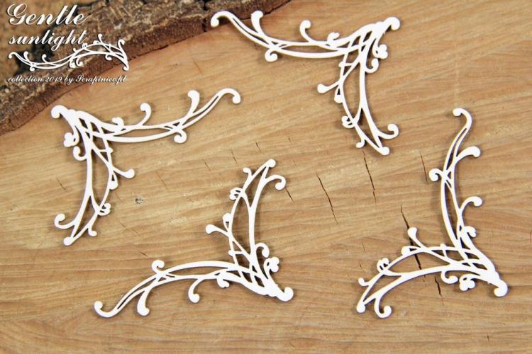 Scrapiniec Chipboard Gentle Sunlight Corners #5561