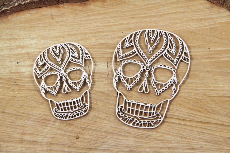 Scrapiniec Chipboard Skulls #4338