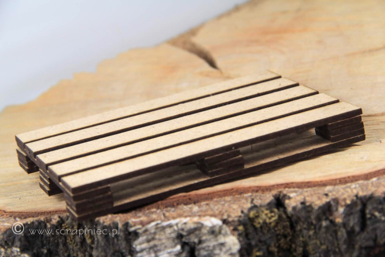 Scrapiniec HDF Tiny Wooden Euro Pallet #5349