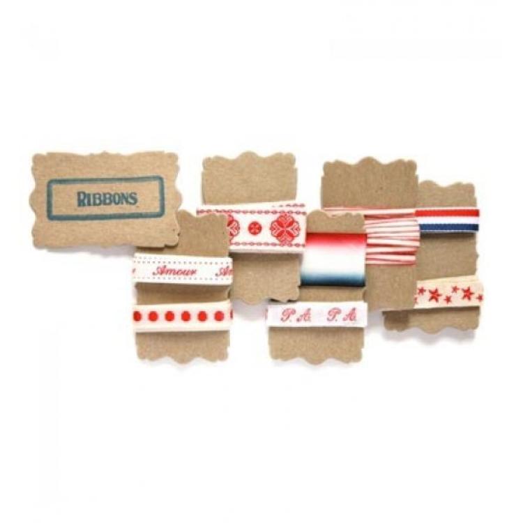 Sizzix Framelits Die Set 6PK Labels French General #660301