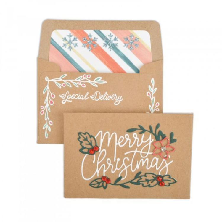Sizzix Framelits w/ Stamps Mini Envelope Liners #663151