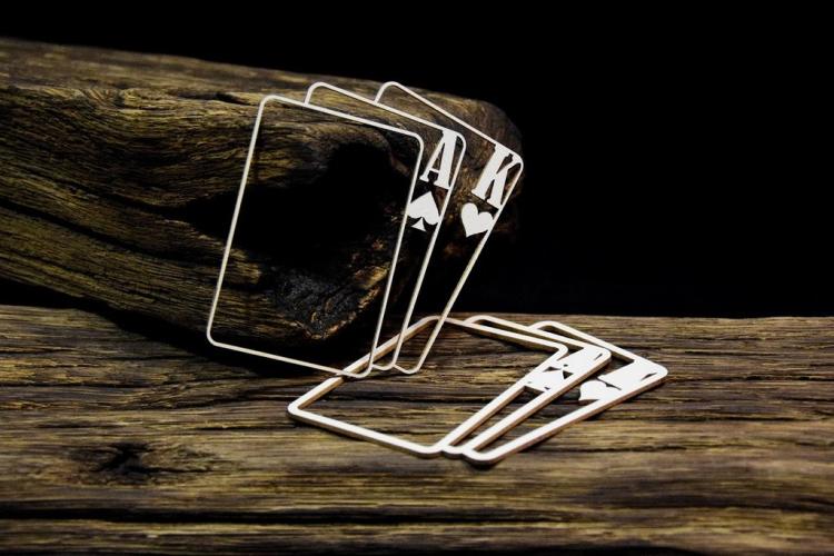 SnipArt Chipboard Lucky Games Openwork Layered Card Frame