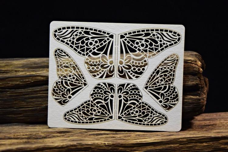 SnipArt Chipboard Mandalas Dreams Butterflies Wings #21425