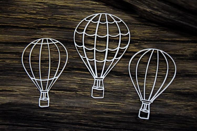 SnipArt Chipboard Up In The Air Baloons #24587