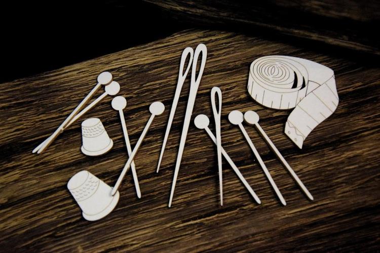 SnipArt Chipboard Vintage Boutique Sewing kit #24631