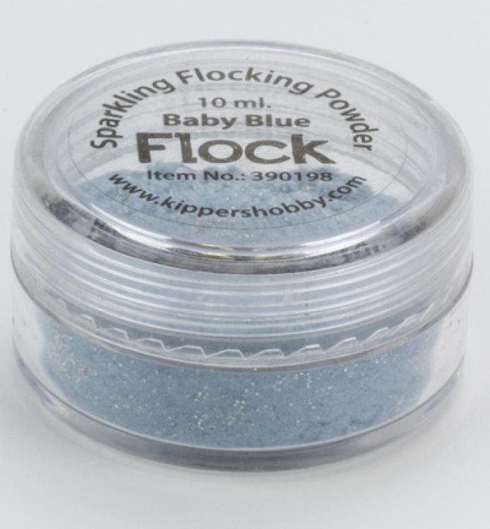 Sparkling Flock Powder Baby Blue