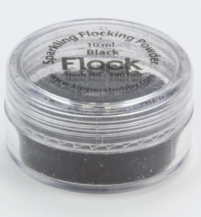 Sparkling Flock Powder Black (Schwarz)