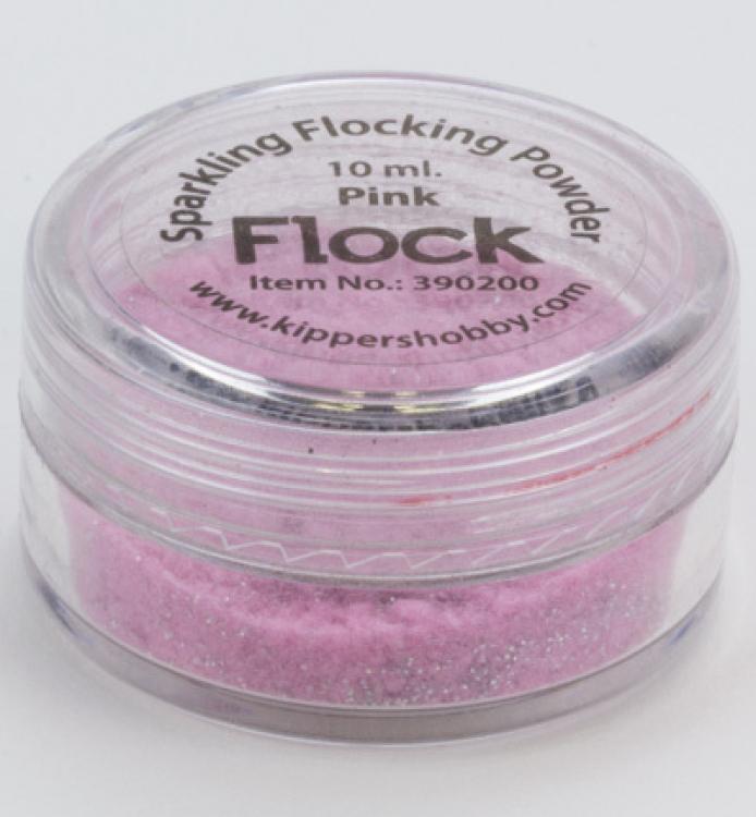 Sparkling Flock Powder Pink