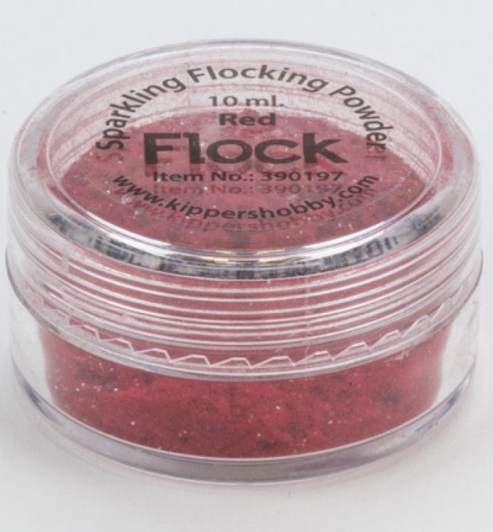 Sparkling Flock Powder Red