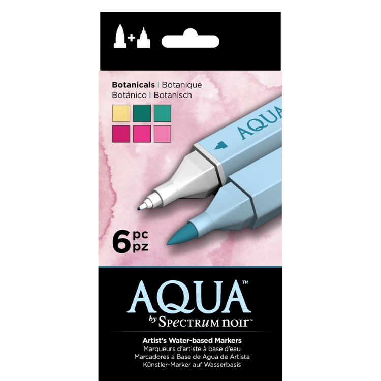 Spectrum Aqua Markers 6 Stk Botanicals