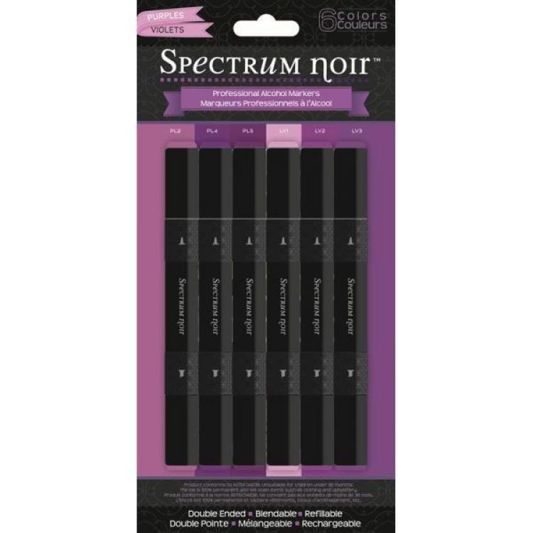 SALE Spectrum Noir 6 Pen Box Set Purple (Lilatöne)