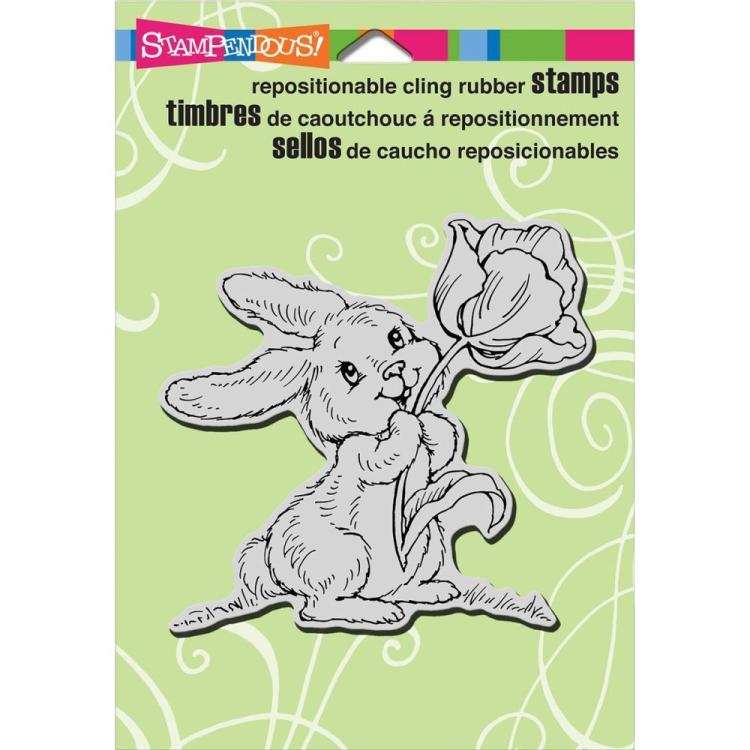 Stampendous Cling Stamp Tulip Bunny #CRW179