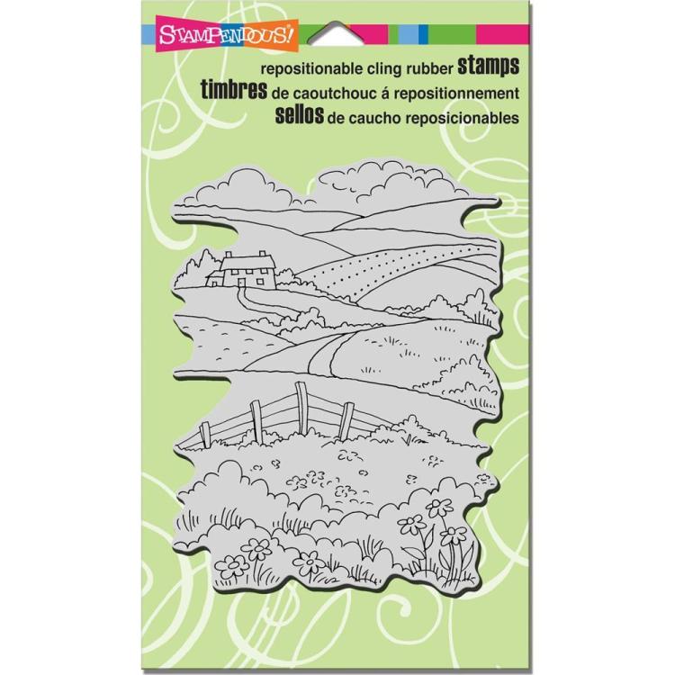 Stampendous Cling Stamp Rolling Hills #CRR288