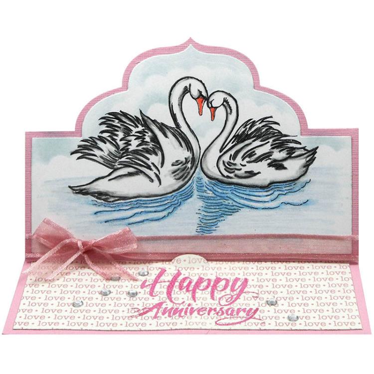 Stampendous Cling Stamp Swan Pair