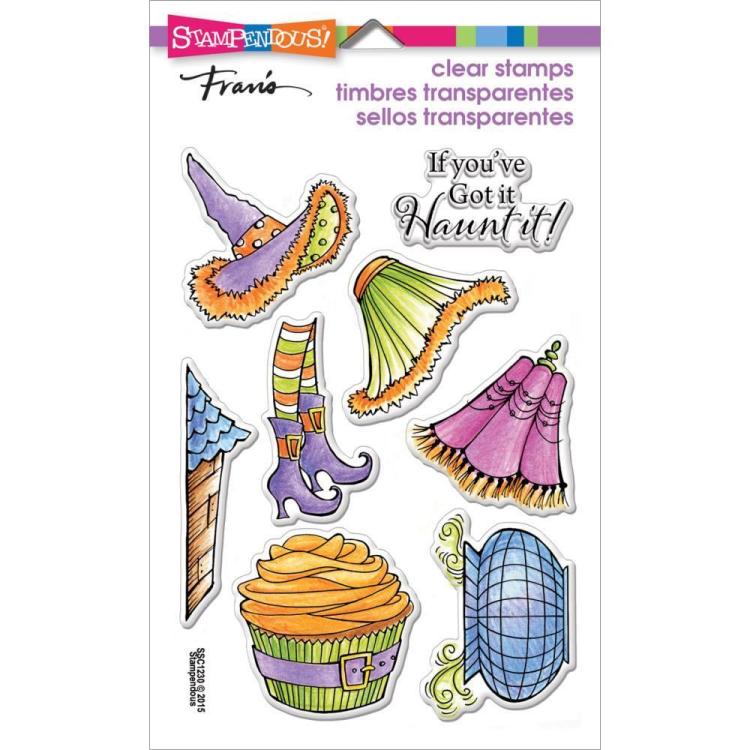 Stampendous Perfectly Clear Halloween Stamps Witchy Legs