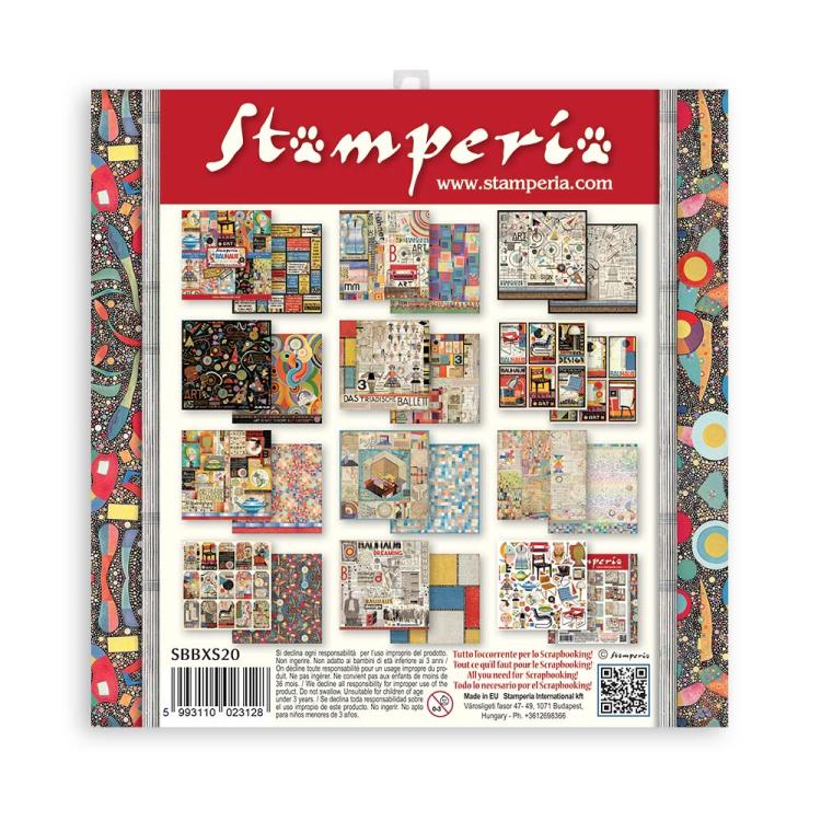 Stamperia 6x6 Paper Pad Bauhaus SBBXS20