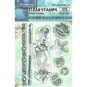 Stamperia Songs of the Sea Clear Stamp Shells #WTK181