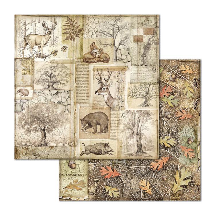 Stamperia 12x12 Paper Pad Forest #SBBL63