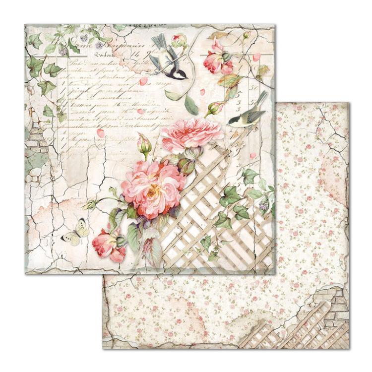 Stamperia 12x12 Paper Pad House of Roses #SBBL66