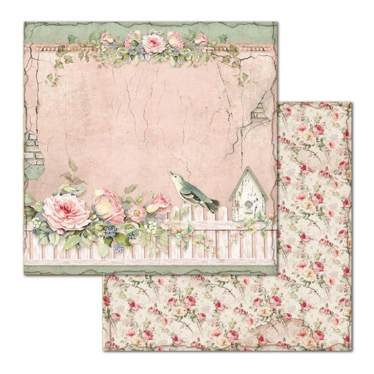 Stamperia 12x12 Paper Pad House of Roses #SBBL66