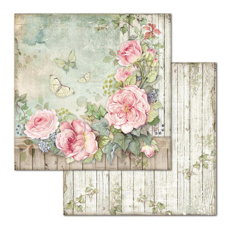 Stamperia 12x12 Paper Pad House of Roses #SBBL66