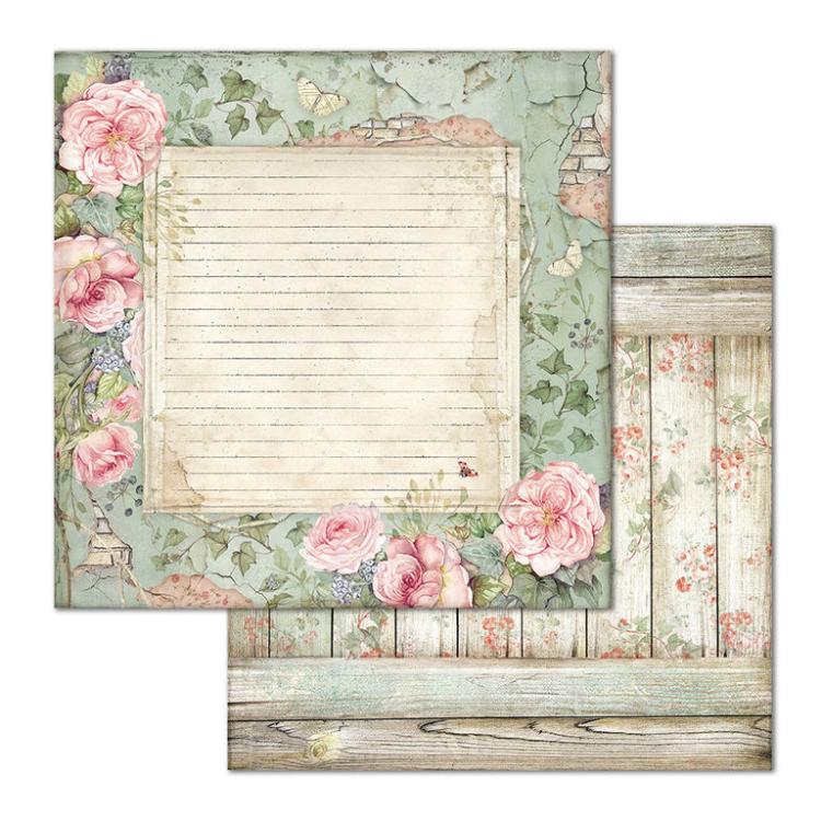 Stamperia 12x12 Paper Pad House of Roses #SBBL66