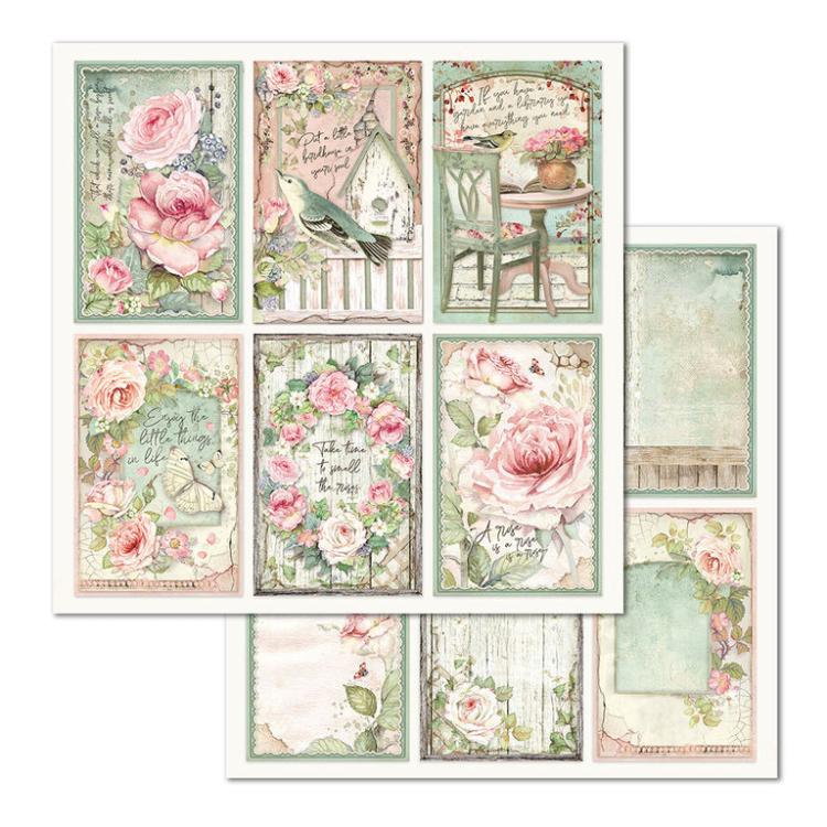 Stamperia 12x12 Paper Pad House of Roses #SBBL66