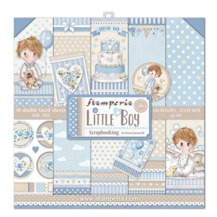 Stamperia 12x12 Paper Pad Little Boy #SBBL68