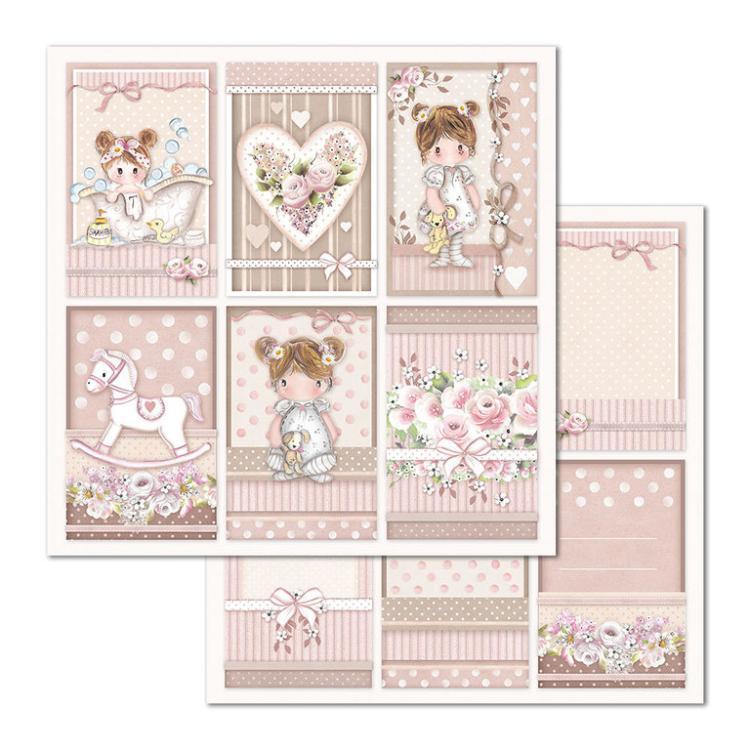 Stamperia 12x12 Paper Pad Little Girl #SBBL67