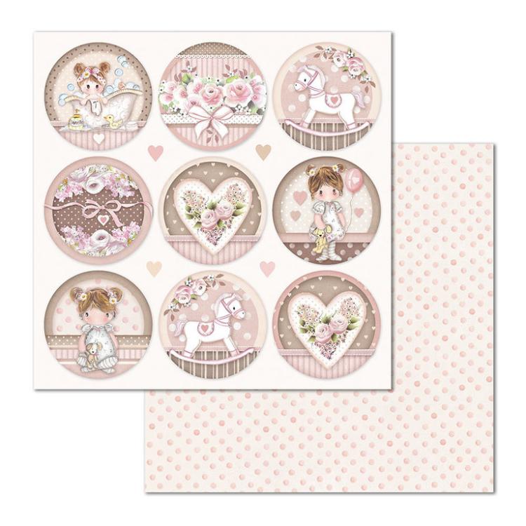 Stamperia 12x12 Paper Pad Little Girl #SBBL67