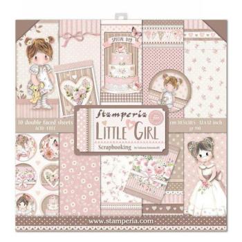 Stamperia 12x12 Paper Pad Little Girl #SBBL67